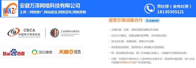 蕪湖網站推廣營銷、網站推廣、安徽萬澤